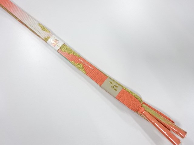 JAPANESE KIMONO / UNUSED KOREI HAND-TIED OBIJIME
